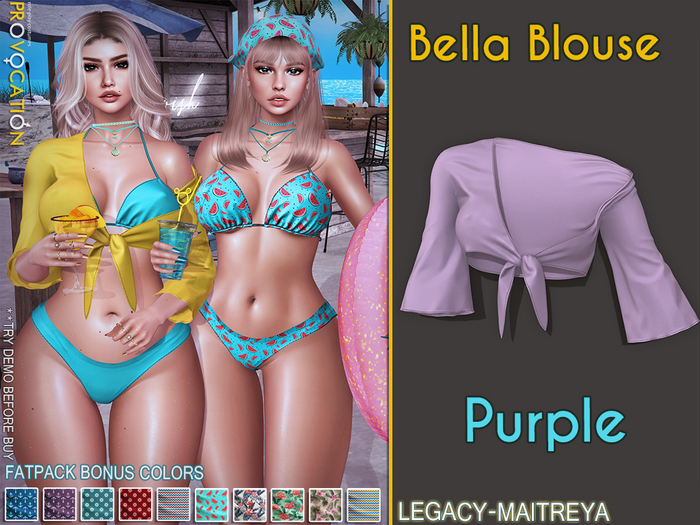 [Provocation] Bella Blouse-Purple