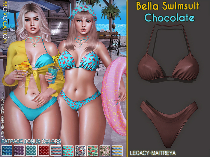 [Provocation] Bella Swimsuit-Chocolate