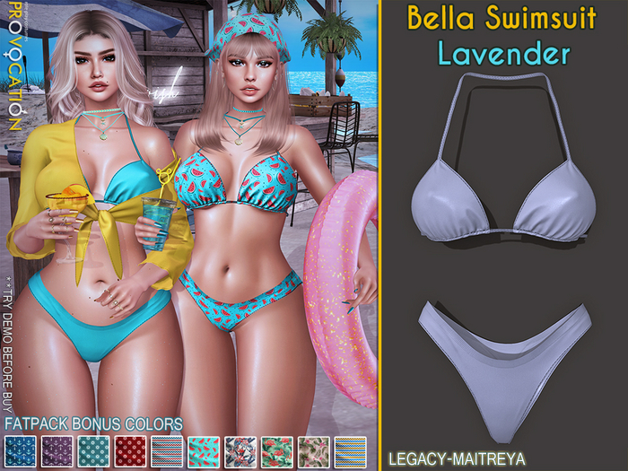 [Provocation] Bella Swimsuit-Lavender