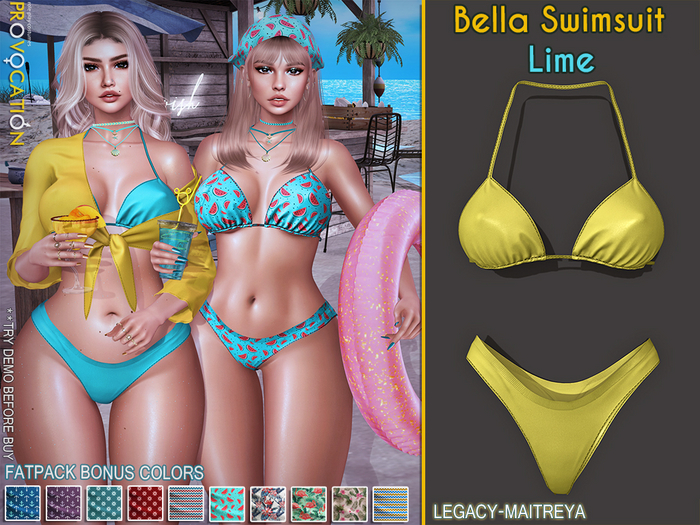 [Provocation] Bella Swimsuit-Lime