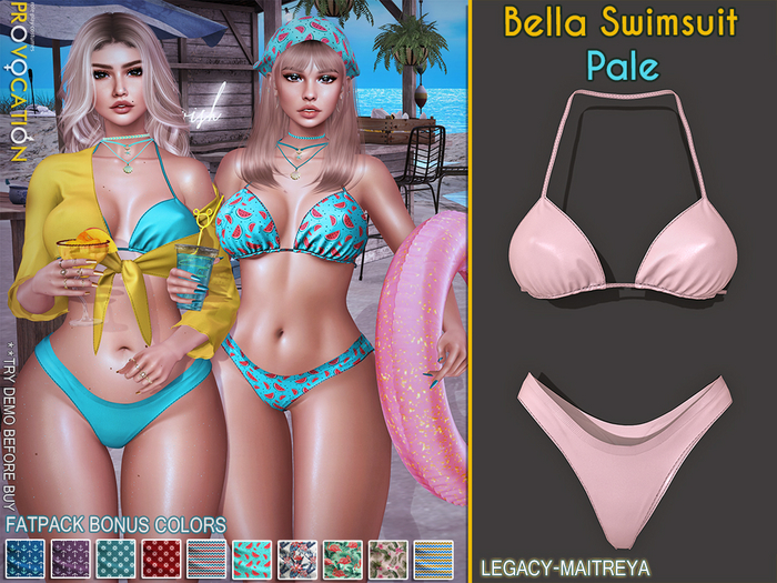 [Provocation] Bella Swimsuit-Pale