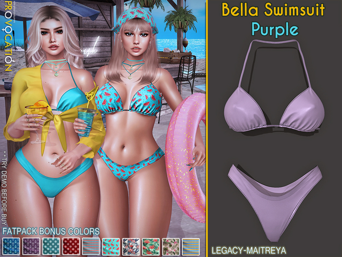 [Provocation] Bella Swimsuit-Purple