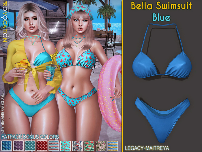 [Provocation] Bella Swimsuit-Blue