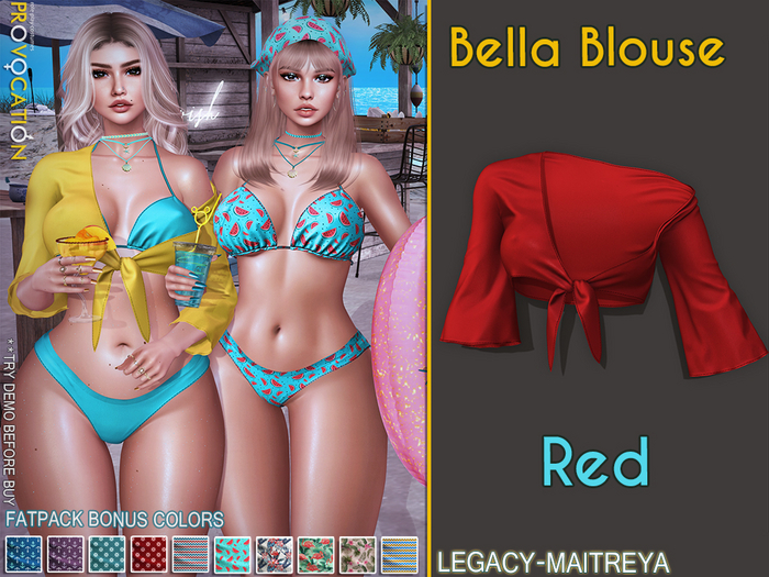 [Provocation] Bella Blouse-Red