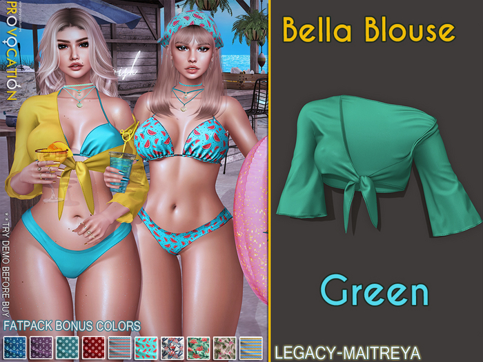 [Provocation] Bella Blouse-Green