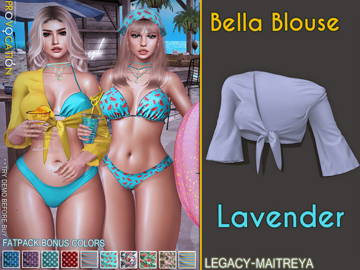 [Provocation] Bella Blouse-Lavender