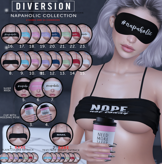 1. Diversion - Napaholic - Plain Pack (Lara Petite) RARE