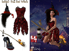 Full Set Witch Red (Maitreya, Slink ,Belleza)