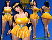 YELLOW DRESS-KUPRA-KUPRA KUPS