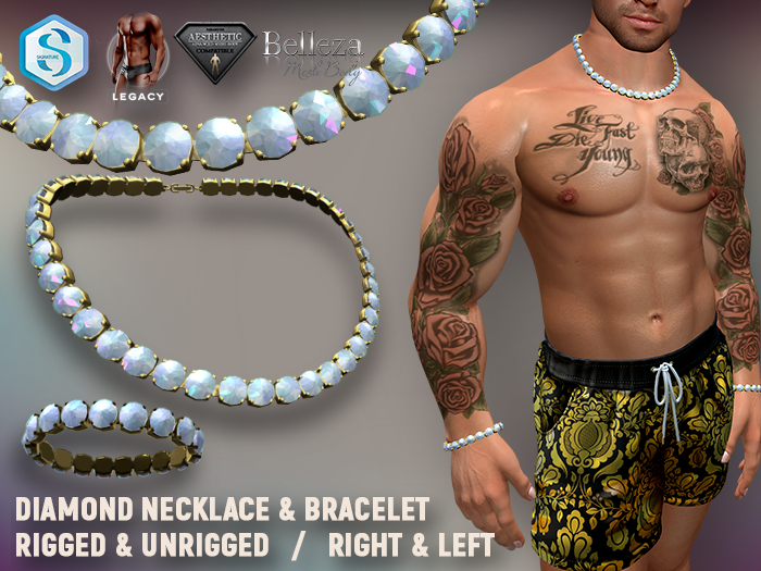 [7/11] Diamond Necklace & Bracelet