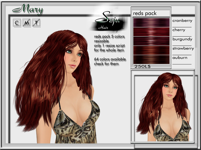 :: Seju Hair :: - [Mary] Reds Set - Wear me