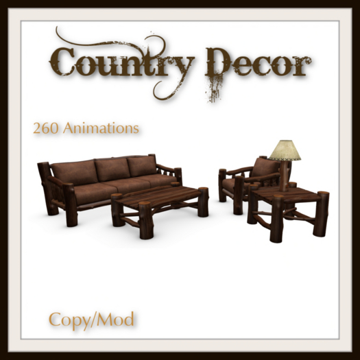 = Country Decor = Rustic Living Room FatPack