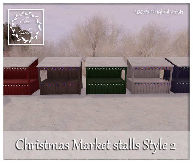 C*Christmas Market stall style 2 
