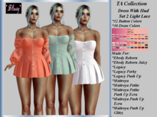 *BSASSY* TA COLLECTION DRESS WITH HUD SET 2 LIGHT LACE