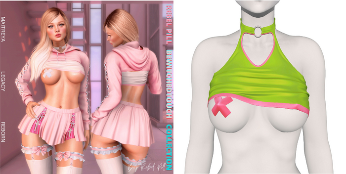 Rebelpill - BewitchedTouch Collection Top Lime