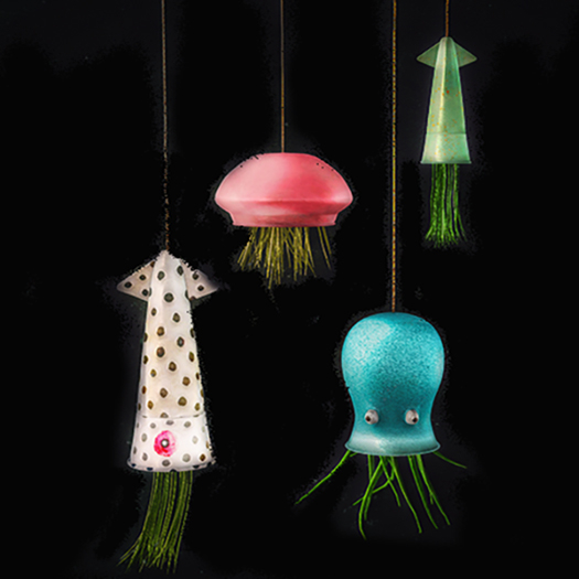 ionic : Creatures  from the sea - (hanging plants)
