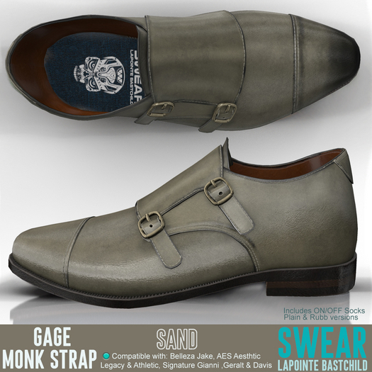 Monk Strap Dress Shoes SAND