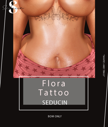 [ST] - Flora Chest Tattoo