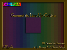 Geometric Line Up COTTON Textures