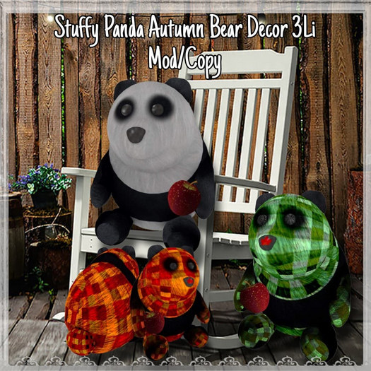 {LiS} Stuffy Panda Autumn Bear Multipack Unpacker
