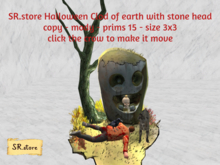 SR.store Halloween Clod of earth with stone head