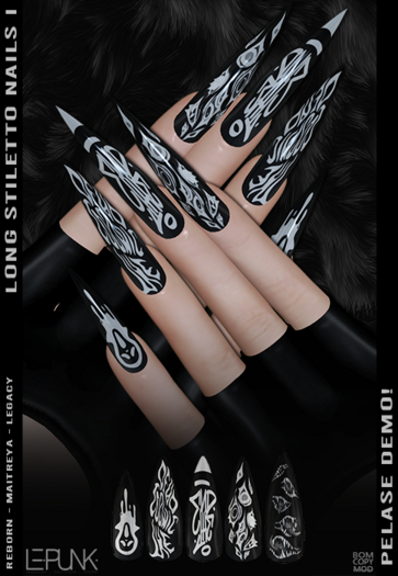 [ LEPUNK ] Long Stiletto Nails I