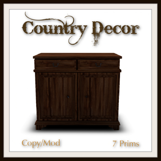 = Country Decor = Bed Table