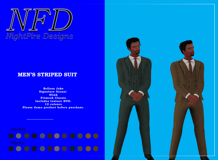[NFD] Men's Striped Suit Demo