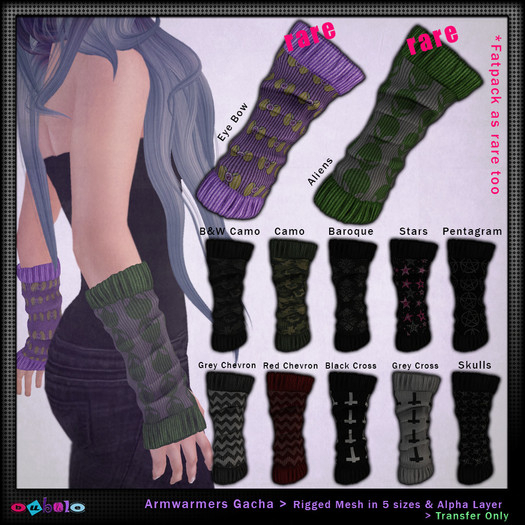 Second Life Marketplace [ bubble ] Aliens Armwarmers RARE