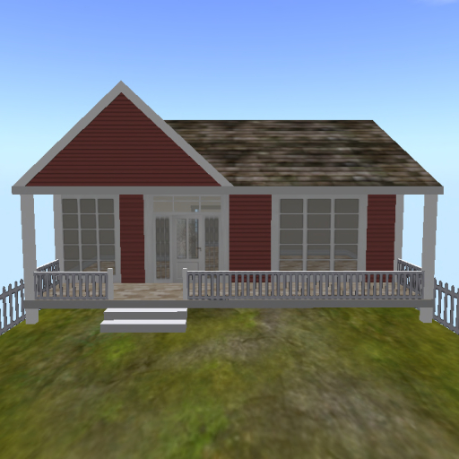 Small Cottage House V5 Red With Bathroom Stall (Rezzer Boxed)