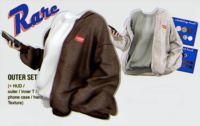 `M.BIRDIE / U-ni look. Outer set RARE