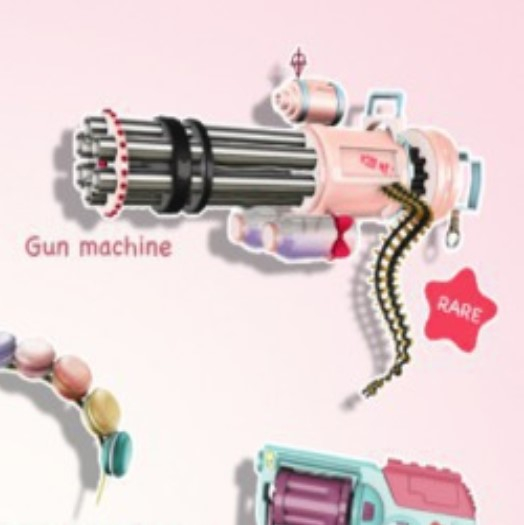 *Tentacio* Doom girl gacha. Gun machine RARE