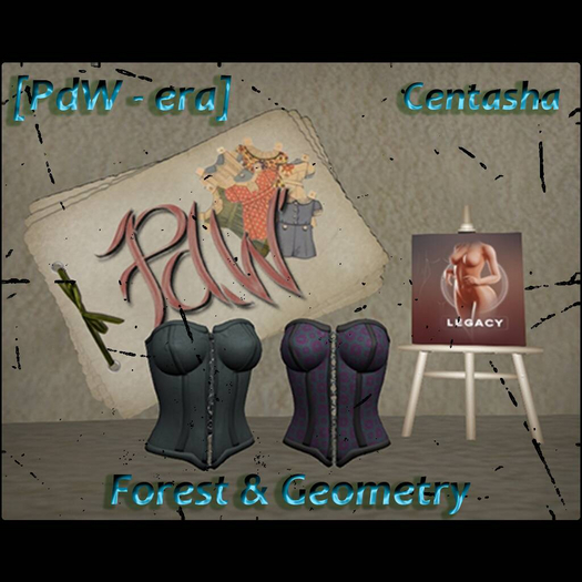 [PdW era] - Centasha corset - Forest and Geometry