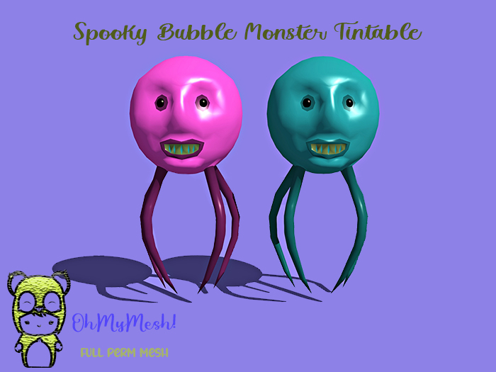 OhMyMesh! Spooky Bubble Monster Tintable - Full Perm Mesh