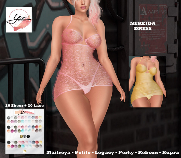 ..YIA.. Nereida Dress (20 Sheer+20 Lace) Fatpack