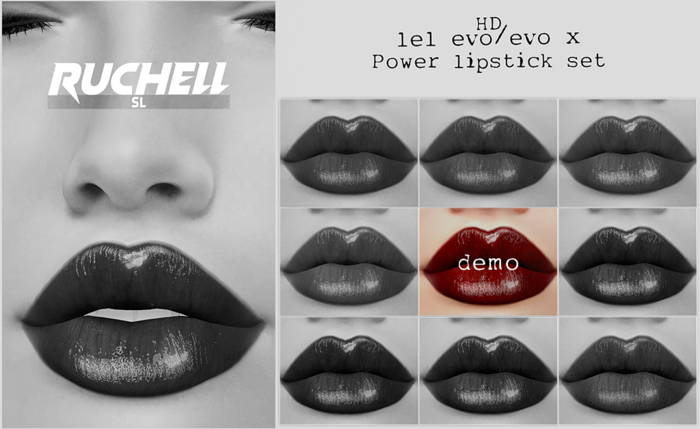 *DEMO* Ruchell: Power Lipstick Set 'lel evo/x'