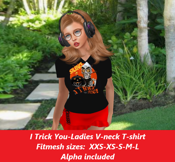 Trick You-Ladies V-neck T-shirt