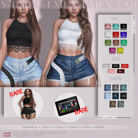 25. N-Uno - Lulu Outfit 1 color // Legacy // RARE