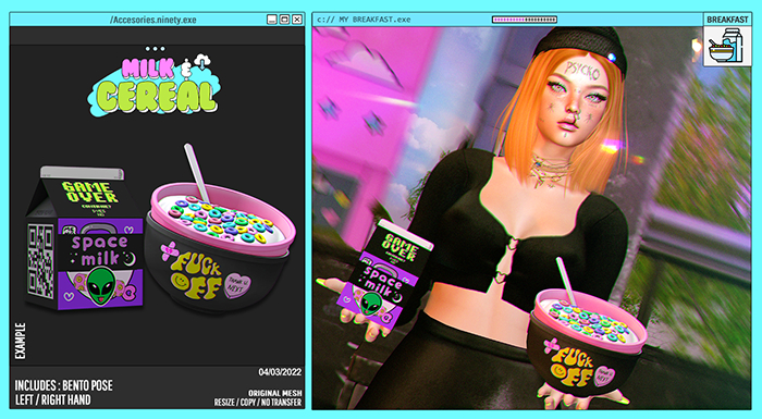 ninety -  Cereal & Milk  [ My breakFast ]