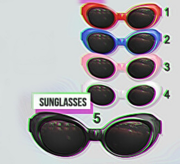 `M.BIRDIE / beach,glow,&you-sunglasses FATPACK