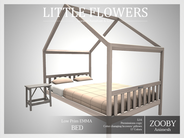 LF ♥ Zooby Emma Bed - Nursery Zooby Animesh