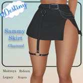 _Destiny_ Sammy Skirt Charcoal