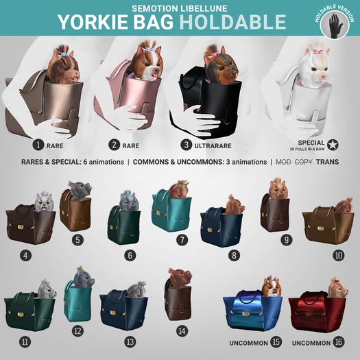 SEmotion Libellune Yorkie Bag Holdable COMMON 08