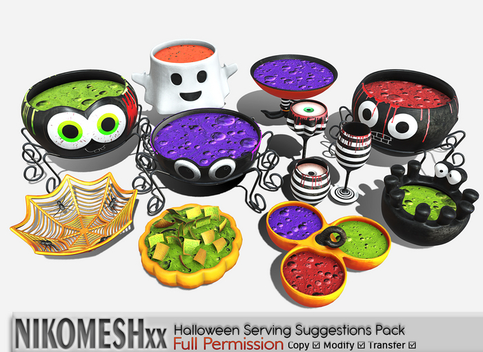 ::NIKOMESH::Full Permission Halloween Serving Suggestions