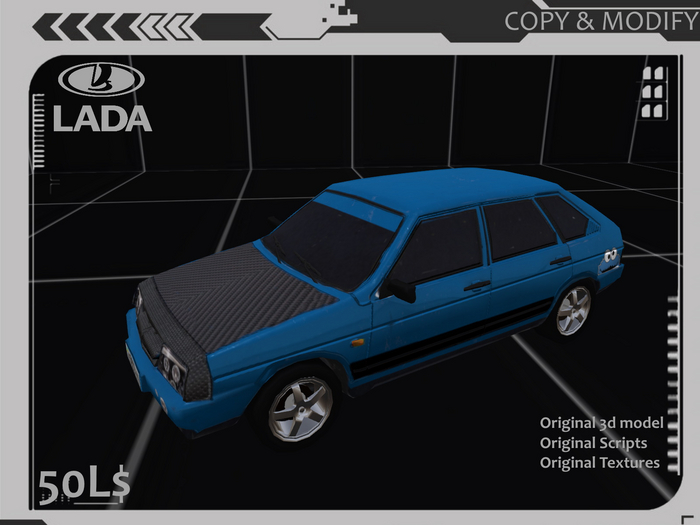 LADA 2109 Blue Car