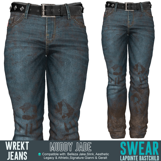 Jeans Muddy Jade