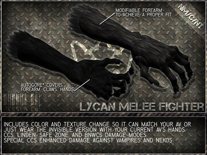 +CCS Enhanced+ [M E S S E R  Co.] LYCAN CLAWS [CRATE] v1.3.1