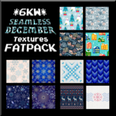 *6KW* FULL PERM Seamless December Textures FATPACK