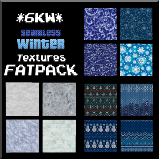 *6KW* FULL PERM Winter Textures FATPACK