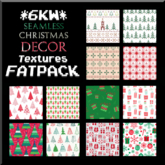 *6KW* FULL PERM Seamless Christmas Decor Textures FATPACK